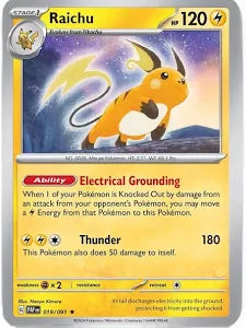 Raichu (019/091) - SV: Paldean Fates - Holo