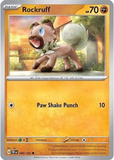 Rockruff (089/162) - SV: Temporal Forces (Single Card)