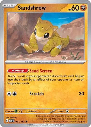 Sandshrew (027/165) - SV: 151 (Single Card)