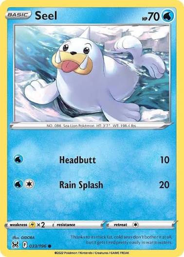 Seel (033/196) - SWSH: Lost Origin (Single Card)