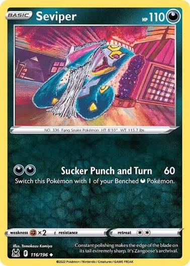 Seviper (116/196) - SWSH: Lost Origin