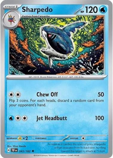 Sharpedo (043/162) - SV: Temporal Forces (Single Card)