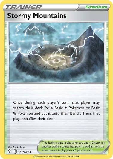 Stormy Mountains (161/203) - SWSH: Evolving Skies (Single Card)