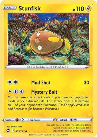 Stunfisk (055/195) - SWSH: Silver Tempest