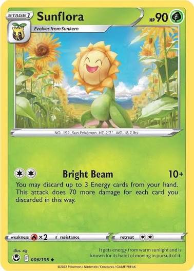 Sunflora (006/195) - SWSH: Silver Tempest