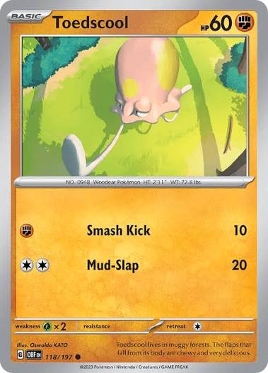 Toedscool (118/197) - SV: Obsidian Flames (Single Card)