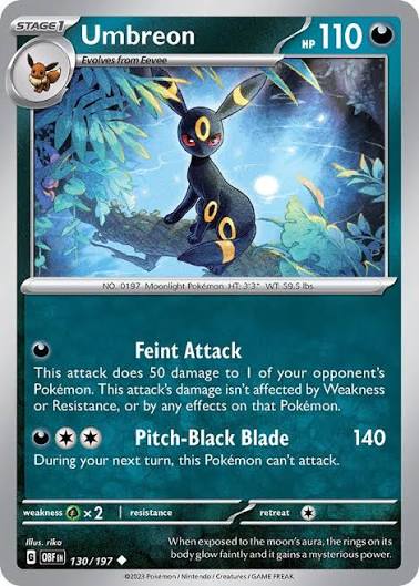 Umbreon (130/197) - SV: Obsidian Flames (Single Card)
