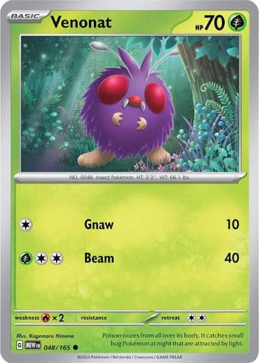 Venonat (048/165) - SV: 151 (Single Card)