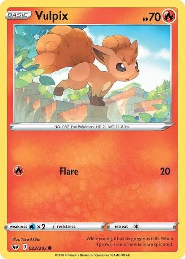 Vulpix (022/202) - Sword & Shield Base Set (Single Card)