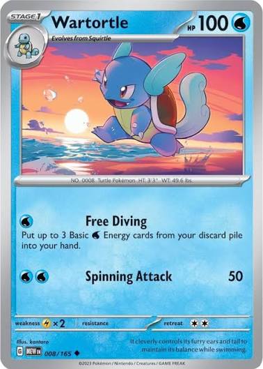 Wartortle (008/165) - SV: 151 (Single Card)