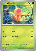 Weedle (013/165) - SV: 151 (Single Card)