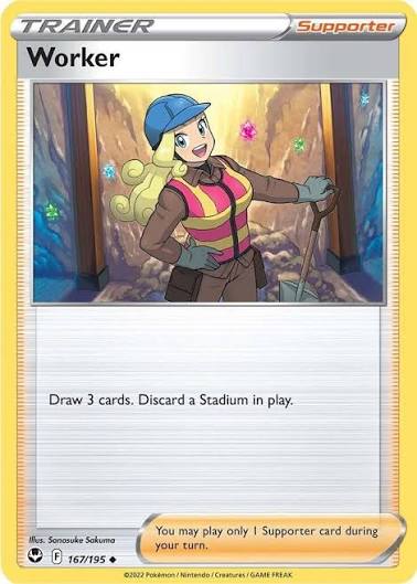 Worker (167/195) - SWSH: Silver Tempest (Single Card)