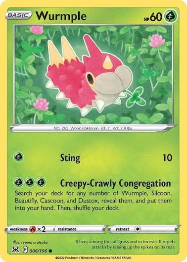 Wurmple (006/196) - SWSH: Lost Origin